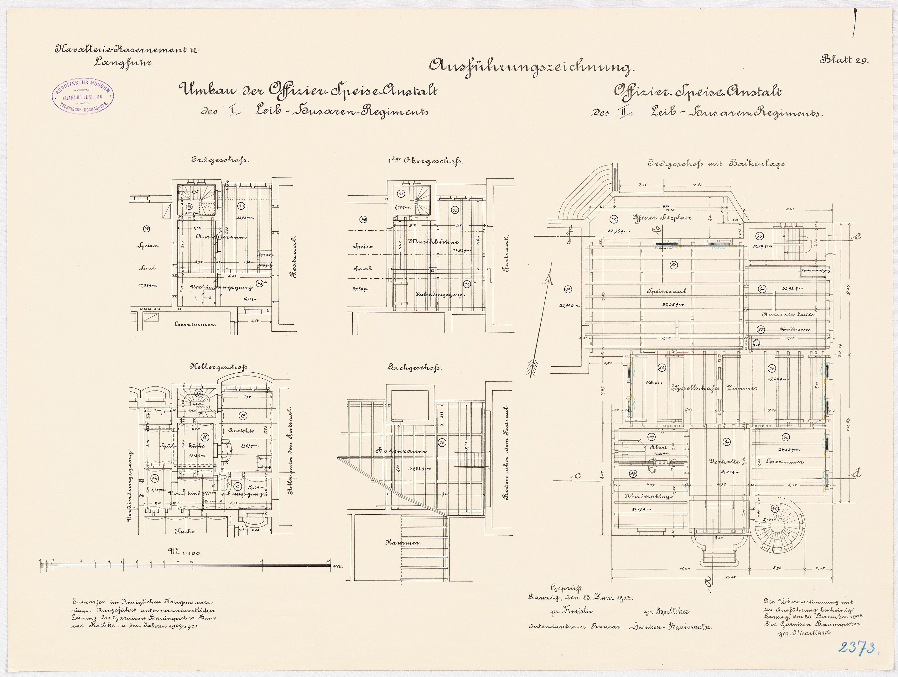 Ein detaillierter architektonischer Grundriss des ehemaligen Bundeskanzleramts in der Bundesrepublik Deutschland, der den Gebäudelayout mit Zeichnungen und Text zeigt.