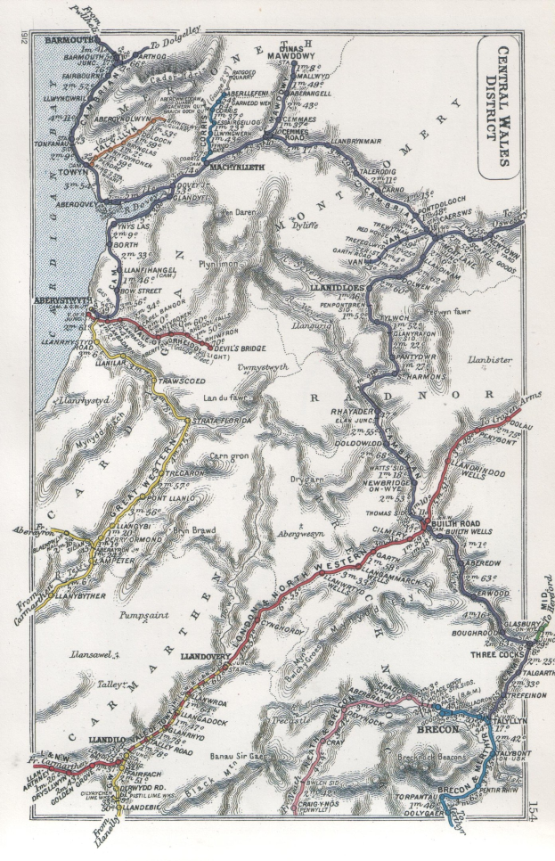 Detailierte alte Landkarte der schottischen Highlands mit geographischen Merkmalen, Routen und beschrifteten Städten, Dörfern und Sehenswürdigkeiten.